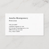 Owl at Night with a Full Moon Visitekaartje (Achterkant)