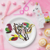 Owl autumn oil papieren bordje (Feest)