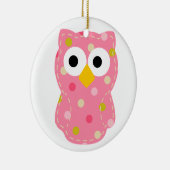 Owl - Baby Girl Keramisch Ornament (Rechts)