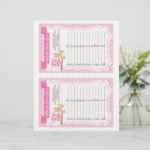 Owl Baby shower Alphabet Name Game (Staand voorkant)