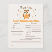 Owl Baby Shower Boy  (Voorkant)