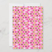 Owl Baby shower Invitation Kaart (Achterkant)