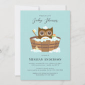Owl Baby shower Invitation Kaart (Voorkant)