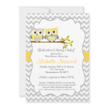 Owl Baby shower Invitation