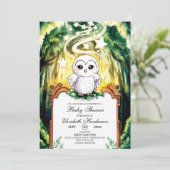 Owl Baby shower Kaart (Staand voorkant)
