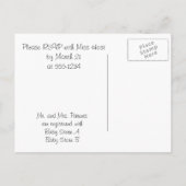 Owl Baby shower Uitnodiging Briefkaart (Achterkant)