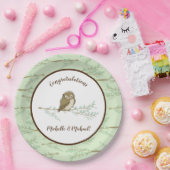 Owl Baby shower Woodland Papieren Bordje (Feest)