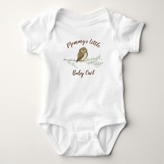 Owl Baby shower Woodland Romper (Voorkant)