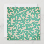 Owl Baby Turquoise Birth Announements Aankondiging (Achterkant)