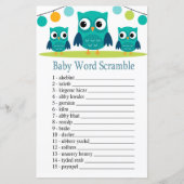 Owl Baby word scramble game (Voorkant)