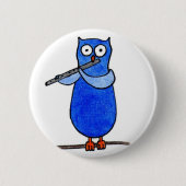Owl Badge Ronde Button 5,7 Cm (Voorkant)