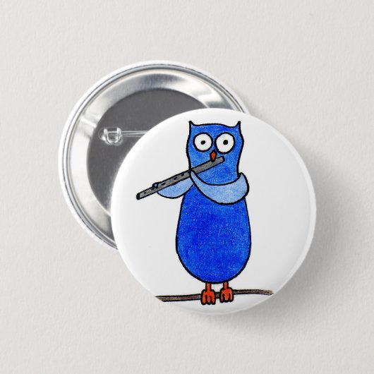 Owl Badge Ronde Button 5,7 Cm (Voorkant /achterkant)