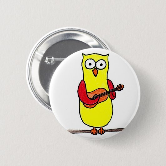 Owl Badge Ronde Button 5,7 Cm (Voorkant /achterkant)