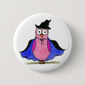 Owl Badge Ronde Button 5,7 Cm (Voorkant)