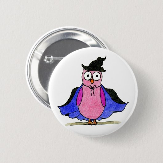 Owl Badge Ronde Button 5,7 Cm (Voorkant /achterkant)
