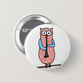 Owl Badge Ronde Button 5,7 Cm (Voorkant /achterkant)