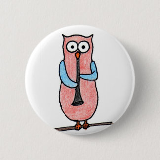 Owl Badge Ronde Button 5,7 Cm