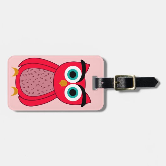 Owl Bagagelabel (Voorkant horizontaal)