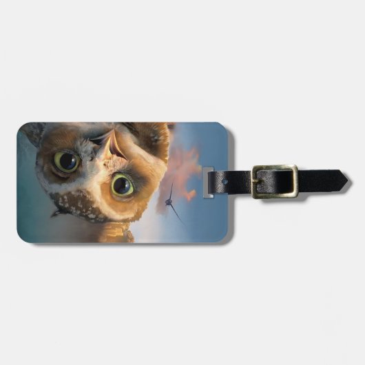 Owl Bagagelabel (Voorkant horizontaal)