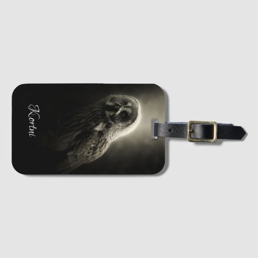Owl Bagagelabel (Voorkant (horizontaal))