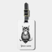 Owl Bagagelabel (Voorkant verticaal)