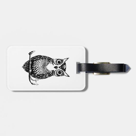 Owl Bagagelabel (Achterkant horizontaal)
