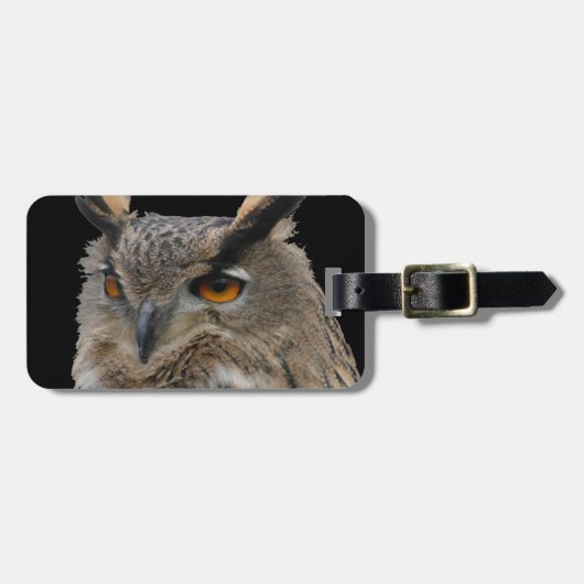 Owl Bagagelabel (Voorkant horizontaal)