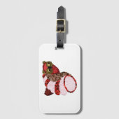 Owl Bagagelabel met Visitekaartje Slot (Voorkant (verticaal))