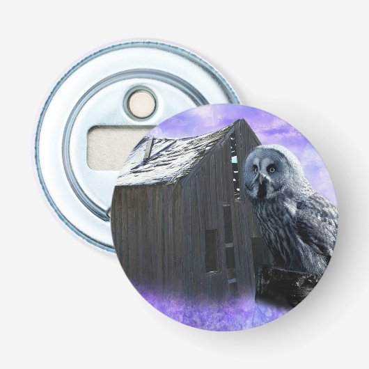 Owl Barn Shed Button Flesopener (Voorkant)