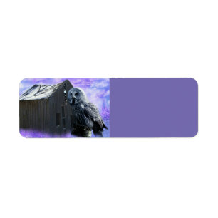 Owl Barn Shed Etiket
