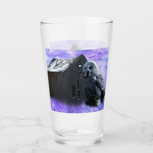 Owl Barn Shed Glas (Voorkant)