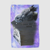 Owl Barn Shed Golfhanddoek (Voorkant)