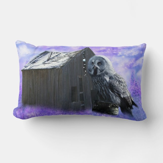 Owl Barn Shed Kussen (Voorkant)