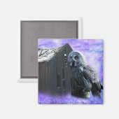 Owl Barn Shed Magneet (Voorkant / Achterkant)