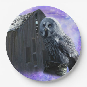 Owl Barn Shed Papieren Bordje