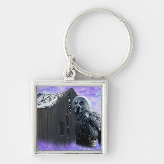 Owl Barn Shed Sleutelhanger (Voorkant)