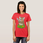 Owl Baseball Baseball T-shirt (Voorkant volledig)