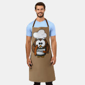 Owl BBQ Chef Schort (Gedragen)