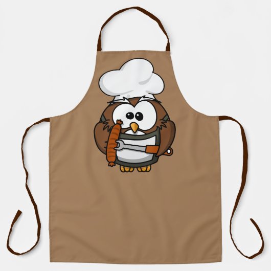 Owl BBQ Chef Schort (Voorkant)