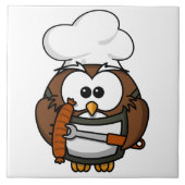 Owl BBQ Tegeltje (Voorkant)