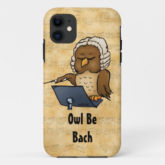 Owl be Bach Funny iPhone 5 Hoesje (Achterkant)