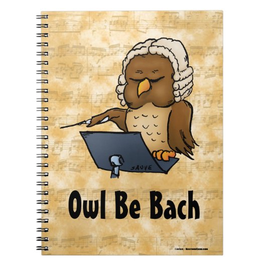 Owl be Bach Notitieboek (Voorkant)
