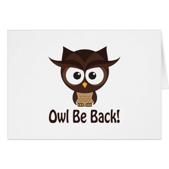 Owl be back (Voorkant Horizontaal)