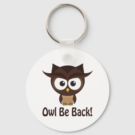Owl be back sleutelhanger (Voorkant)