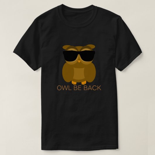 Owl be back t-shirt (Design voorkant)