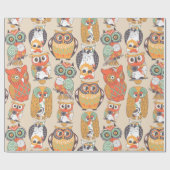 Owl be Collectie | Moderne oldwalingen Cadeaupapier (Vlak)