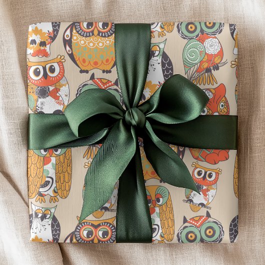 Owl be Collectie | Moderne oldwalingen Cadeaupapier