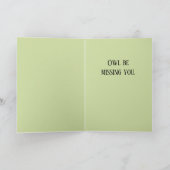 "Owl be missing you" card. Kaart (Binnen)