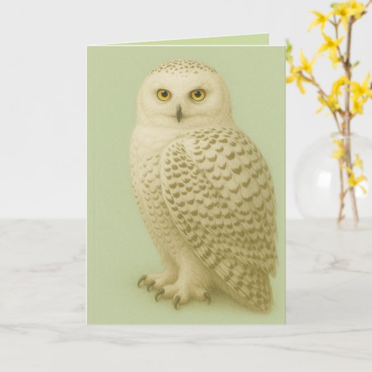 "Owl be missing you" card. Kaart (Gele Bloem)