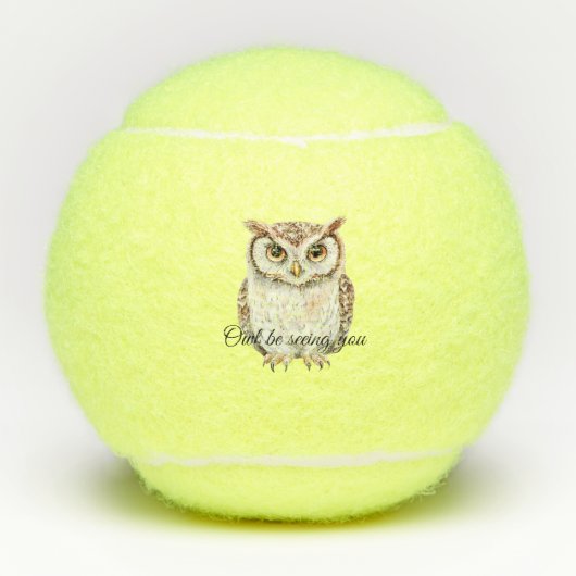 Owl Be Seeing You Tennisballen (Voorkant)